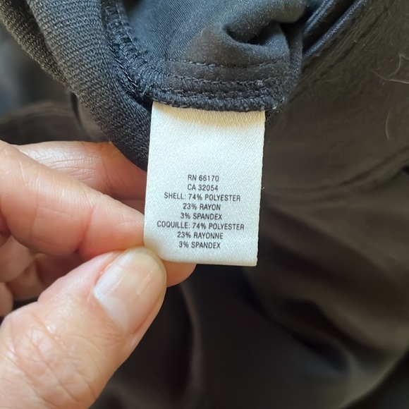 Anthropologie Maeve Double Belt Black Pencil Skirt with pockets Size 6 - Picture 12 of 12